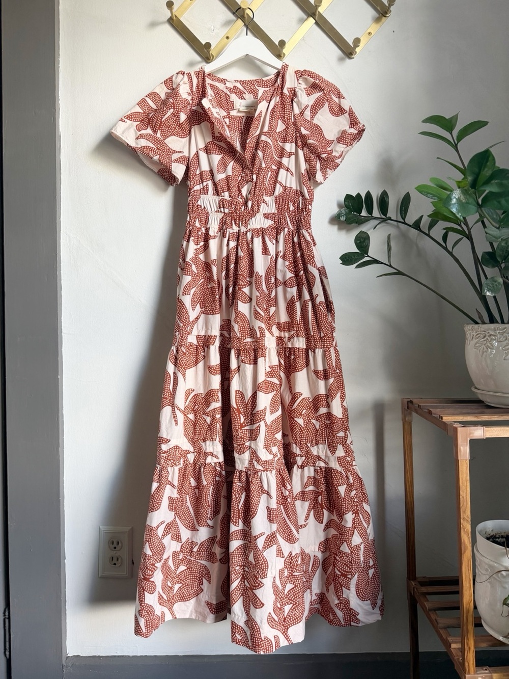 Anthropologie Somerset Maxi Dress in Beige